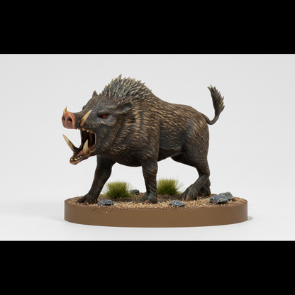 Boar RPG Miniature | D&D Pathfinder Beast Creature | Blacksheep Industries