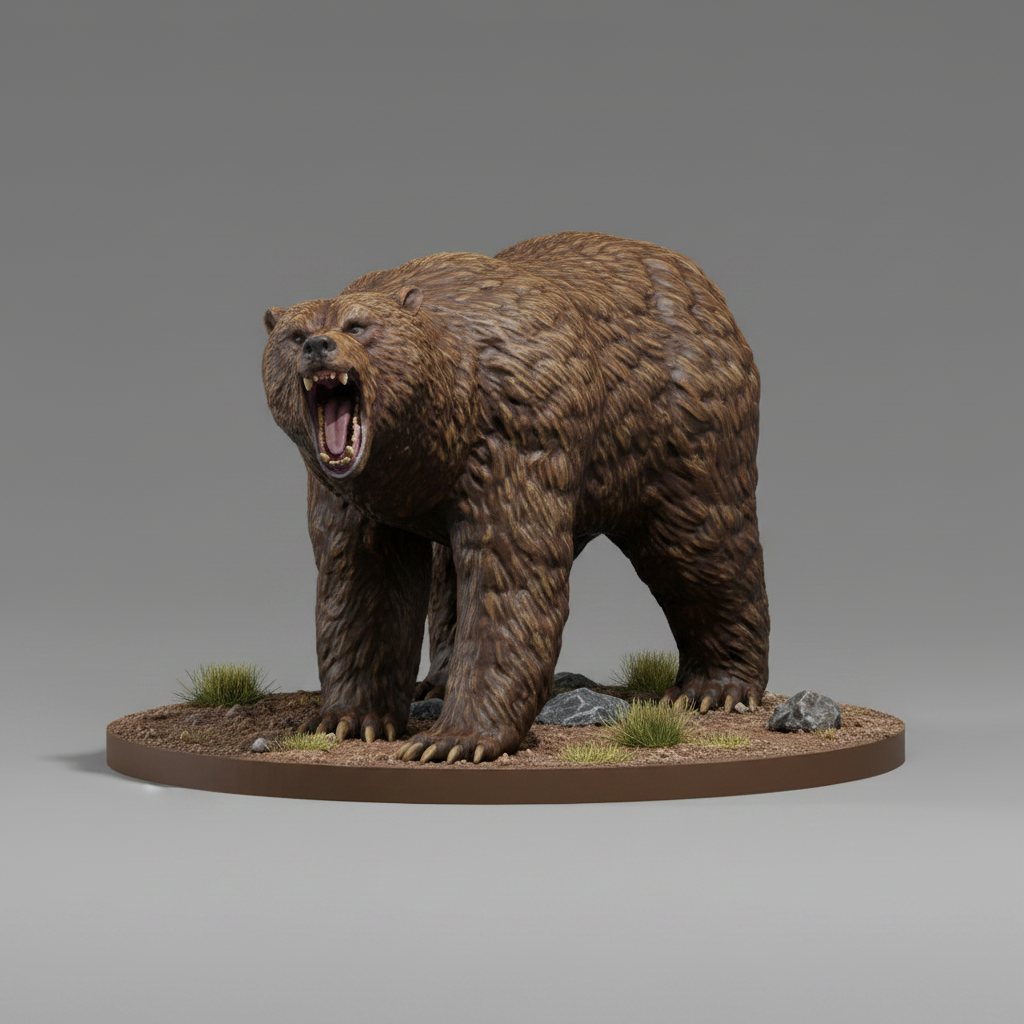 Brown Bear RPG Miniature | D&D Pathfinder Forest Creature | Blacksheep Industries