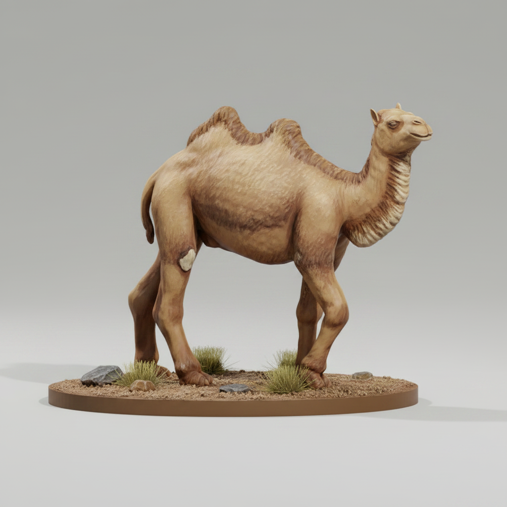 Camel RPG Miniature | D&D Pathfinder Desert Creature | Blacksheep Industries