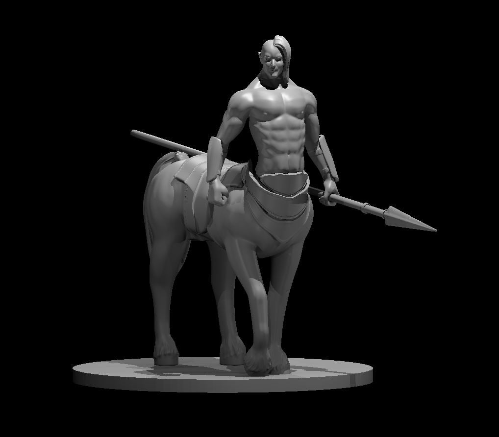 Centaur Male (Spear) – RPG Miniature for Dungeons & Dragons, Pathfinder, and Tabletop RPGs