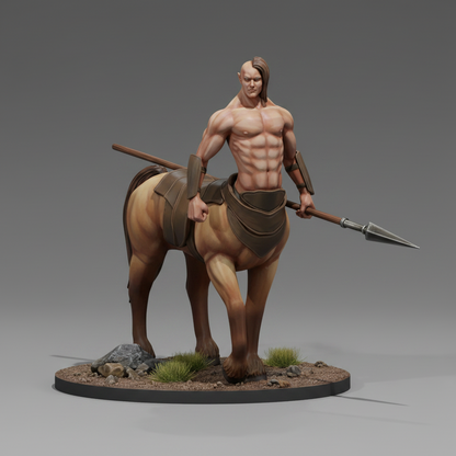 Male Centaur Spear RPG Miniature | D&D Pathfinder Creature | Blacksheep Industries