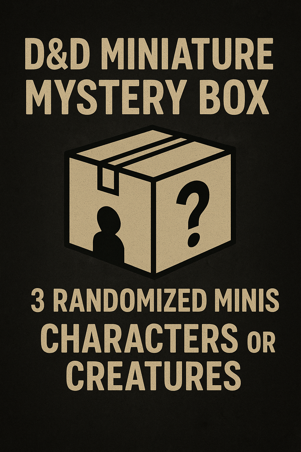 D&D Miniature Mystery Box – Random 3-Mini Set | Characters or Creatures