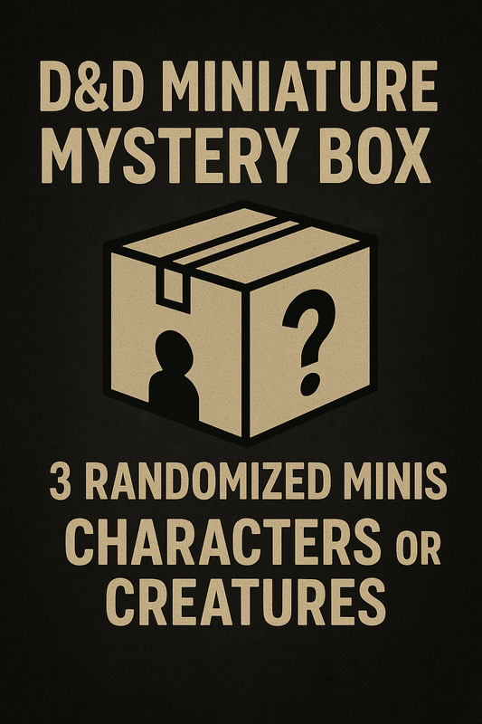 D&D Miniature Mystery Box – Random 3-Mini Set | Characters or Creatures