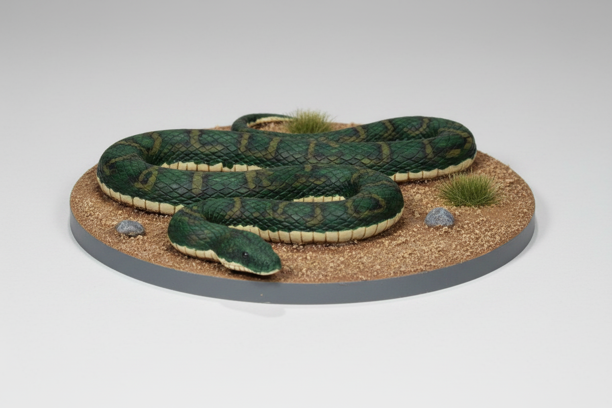 Constrictor Snake RPG Miniature | D&D Pathfinder Beast Creature | Blacksheep Industries