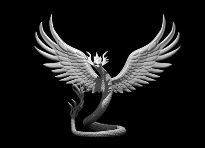 Couatl RPG Miniature | D&D Pathfinder Celestial Creature | Blacksheep Industries - Blacksheep Industries