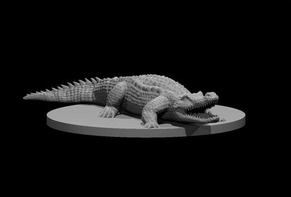 Crocodile RPG Miniature | D&D Pathfinder Swamp Creature | Blacksheep Industries - Blacksheep Industries