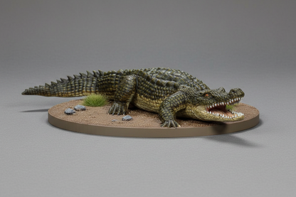 Crocodile RPG Miniature | D&D Pathfinder Swamp Creature | Blacksheep Industries