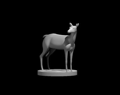 Deer RPG Miniature | D&D Pathfinder Forest Creature | Blacksheep Industries - Blacksheep Industries