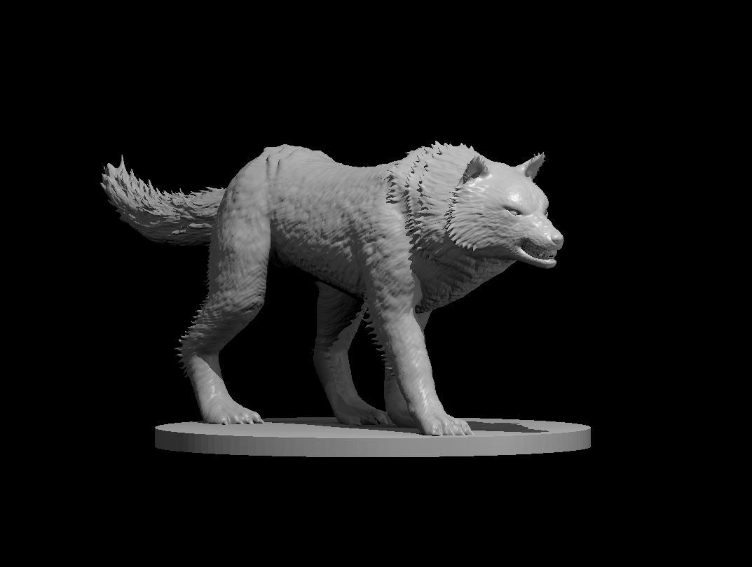 Dire Wolf – RPG Miniature for Dungeons & Dragons, Pathfinder, and Tabletop RPGs