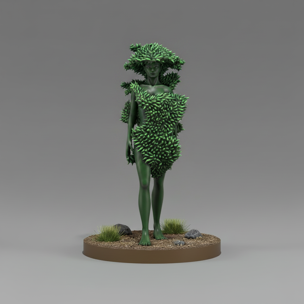 Dryad RPG Miniature | D&D Pathfinder Fey Forest Creature | Blacksheep Industries