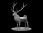 Elk Mount w/ Mini Slot – RPG Miniature for Dungeons & Dragons, Pathfinder, and Tabletop RPGs