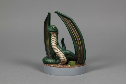 Flying Snake RPG Miniature | D&D Pathfinder Familiar Creature | Blacksheep Industries