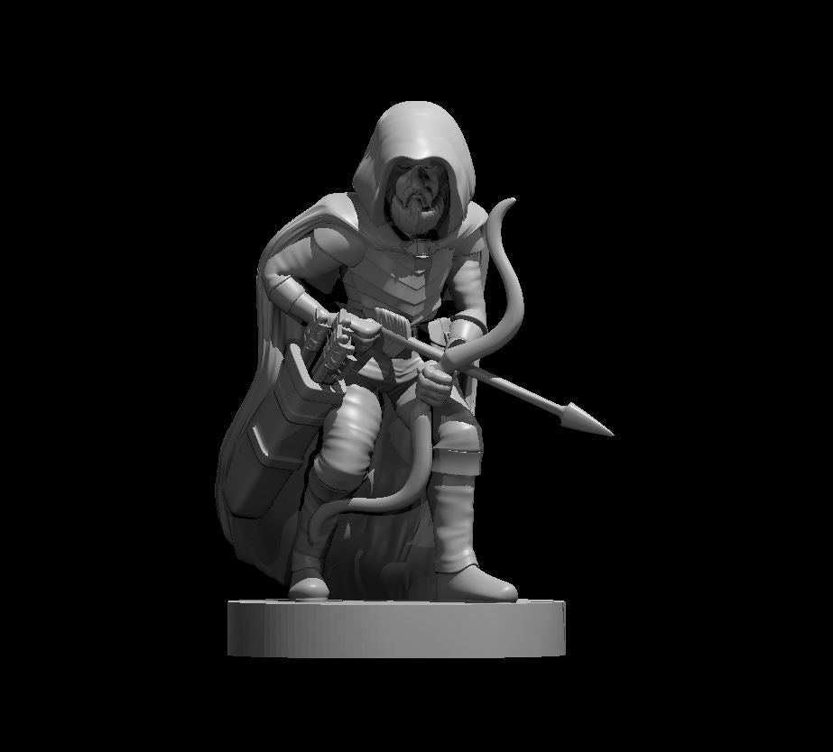 Gnome Male Ranger (Bow) – RPG Miniature for Dungeons & Dragons, Pathfinder, and Tabletop RPGs