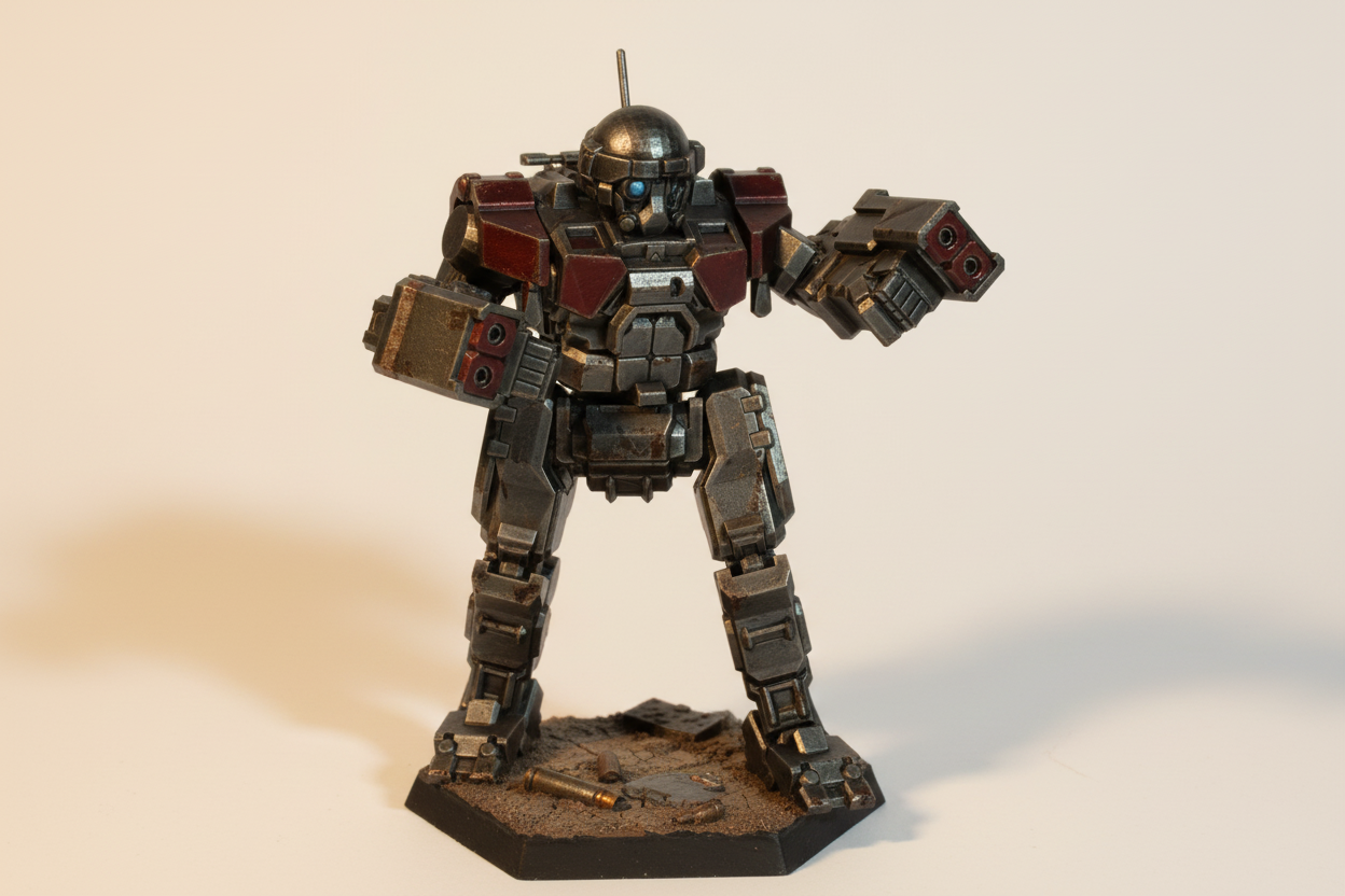 Commando COM-3 – BattleTech Miniature Resin Printed Model | Inner Sphere Light BattleMech