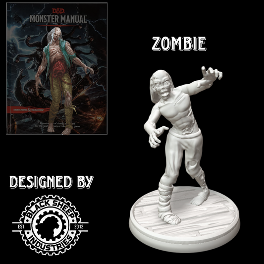 Zombie D&D Miniature – Undead Horde by Blacksheep Industries