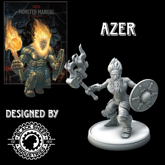 Azer Miniature for Dungeons and Dragons, Pathfinder, and Other Tabletop RPGs