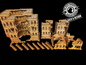 Destroyed City Table Set - Detailed 4-Level, 3-Level, and 1-Level Buildings with Walls - Blacksheep Industries Laser & Design