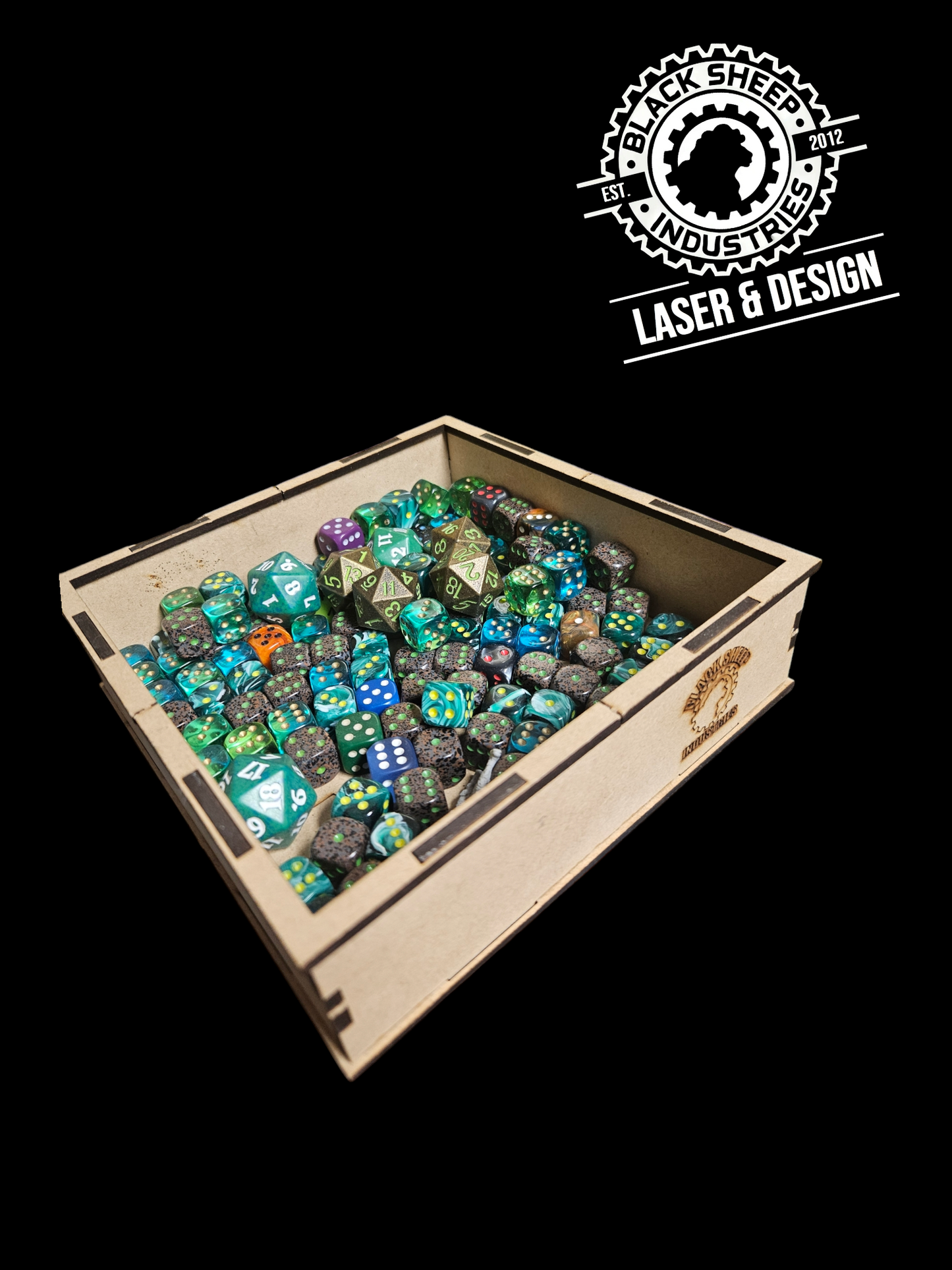 Customizable Dice Tray - Blacksheep Industries Laser & Design