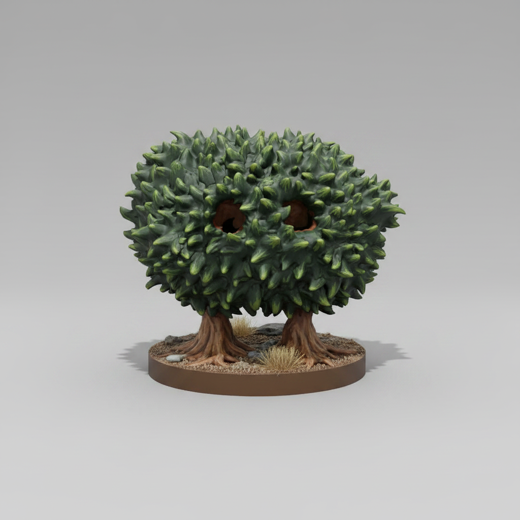 Awakened Shrub RPG Miniature | D&D Pathfinder Plant Creature | Blacksheep Industries