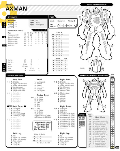 Axeman AXM-1N Mech