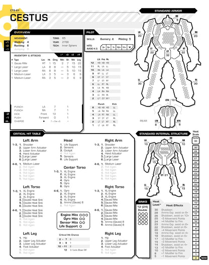 Cestus 6Y BattleTech