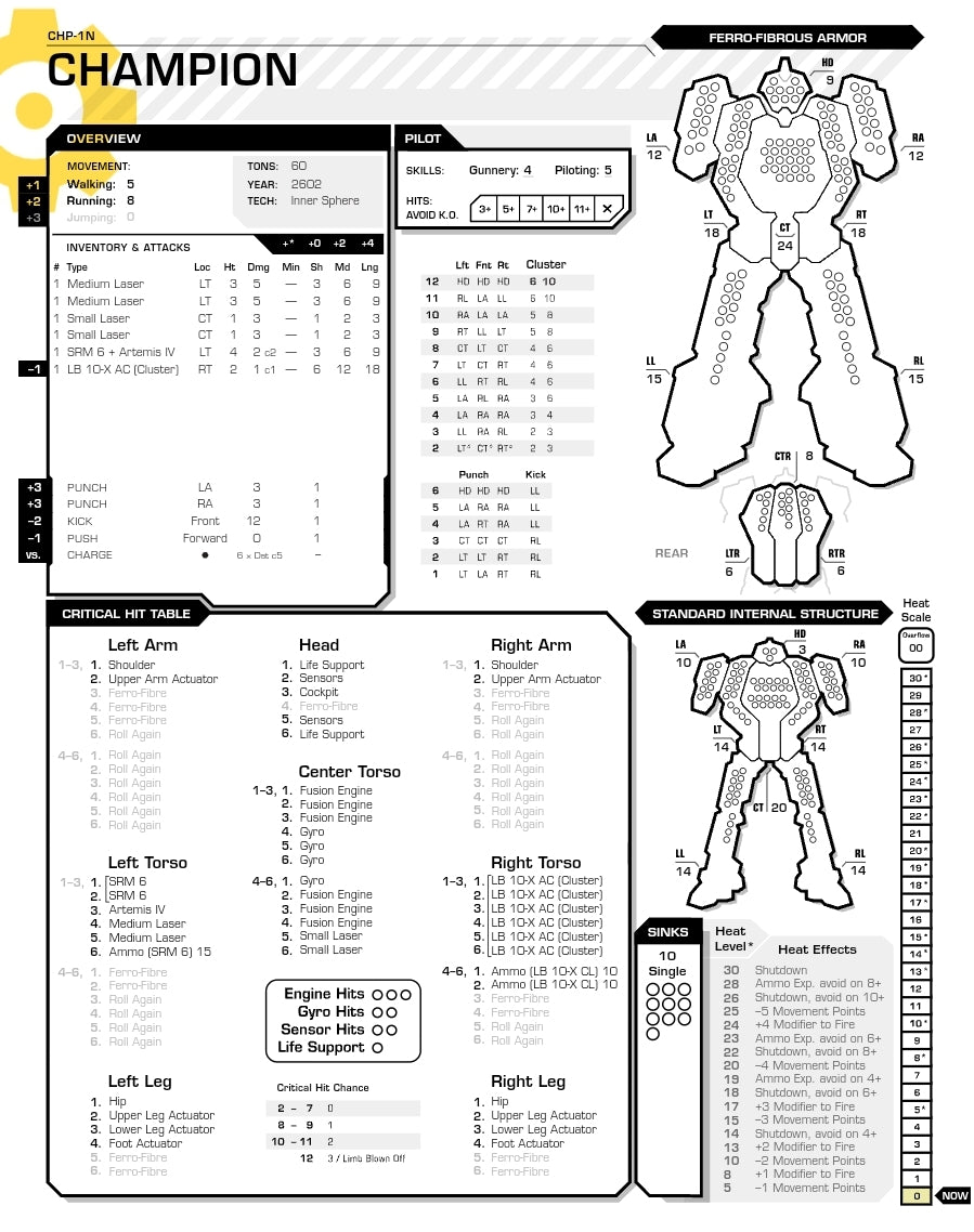 Champion CHP-1N BattleMech