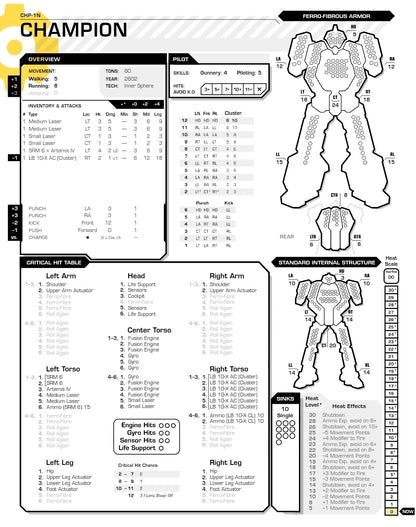 Champion CHP-1N BattleMech