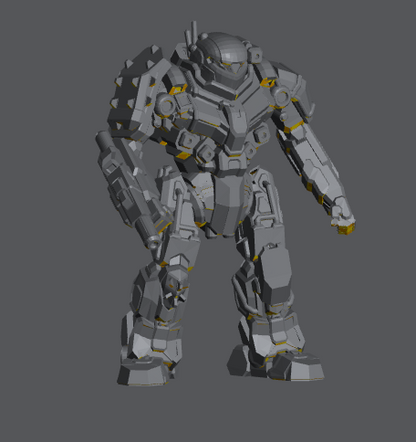 Black Knight BL-6-KNT – BattleTech Miniature Resin Printed Model | Inner Sphere Heavy BattleMech - Blacksheep Industries