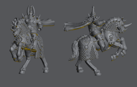 Dark Crusader Lord Demon Kit – Warhammer Fantasy Compatible Command Model