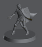 Human Male Knight Defender (Shield) – RPG Miniature for Dungeons & Dragons, Pathfinder, and Tabletop RPGs