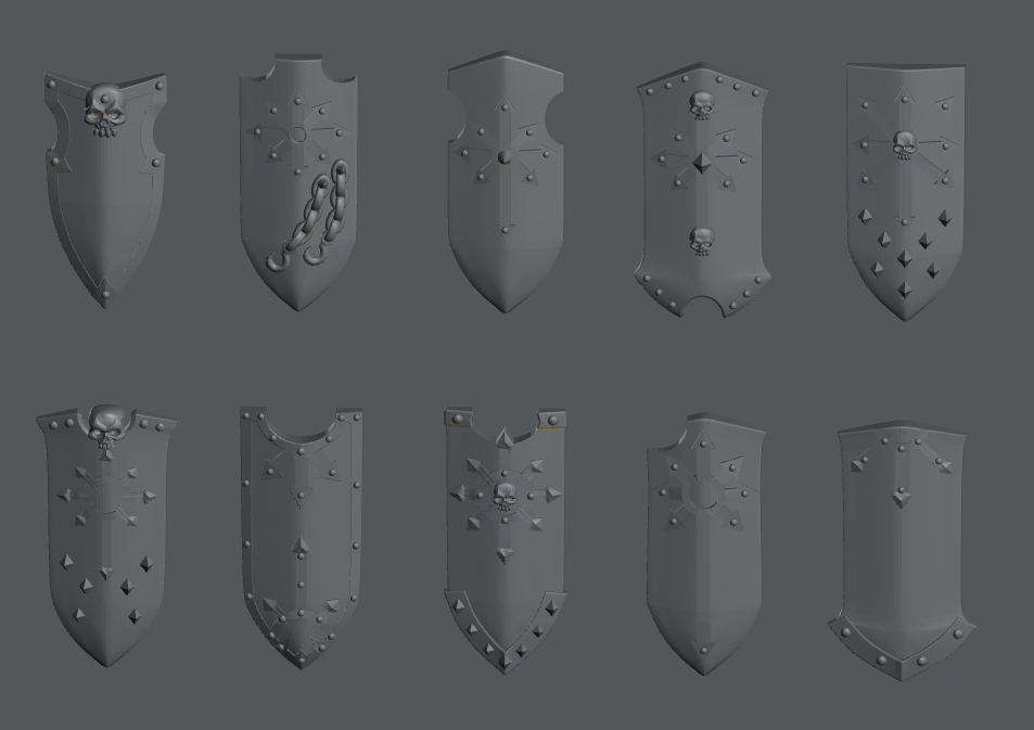 Dark Crusaders Squad Kit – Warhammer Fantasy Compatible Infantry Set