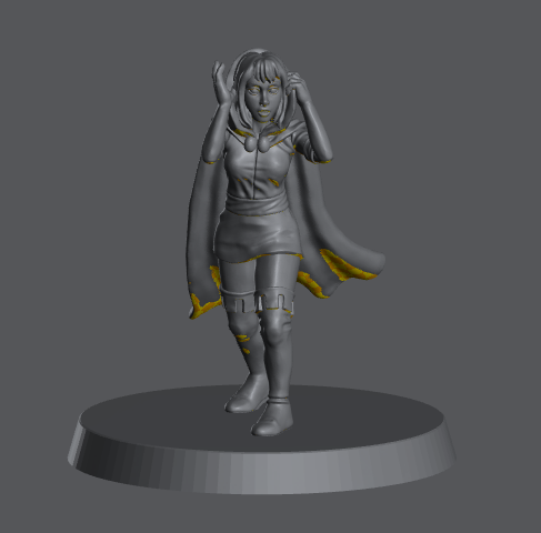 Human Female Stealth Scout (Cloak of Concealment) – RPG Miniature for Dungeons & Dragons, Pathfinder, and Tabletop RPGs