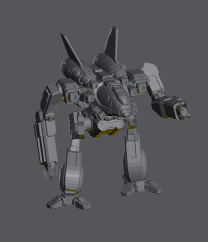 Black Python BKP-Prime4 – BattleTech Miniature Resin Printed Model | Clan Heavy OmniMech - Blacksheep Industries