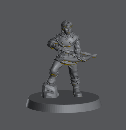 Human Male Arcane Archer (Energy Bow) – RPG Miniature for Dungeons & Dragons, Pathfinder, and Tabletop RPGs