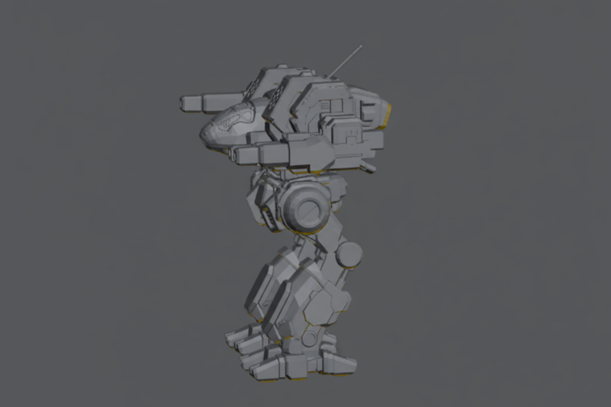 Black Lanner BLK-Prime4 – BattleTech Miniature Resin Printed Model | Clan Heavy OmniMech