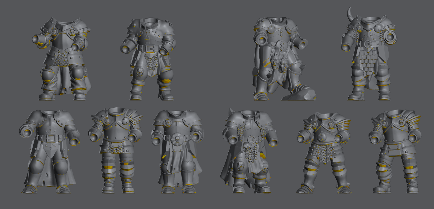 Dark Crusaders Squad Kit – Warhammer Fantasy Compatible Infantry Set