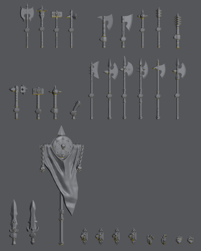 Dark Crusaders Squad Kit – Warhammer Fantasy Compatible Infantry Set