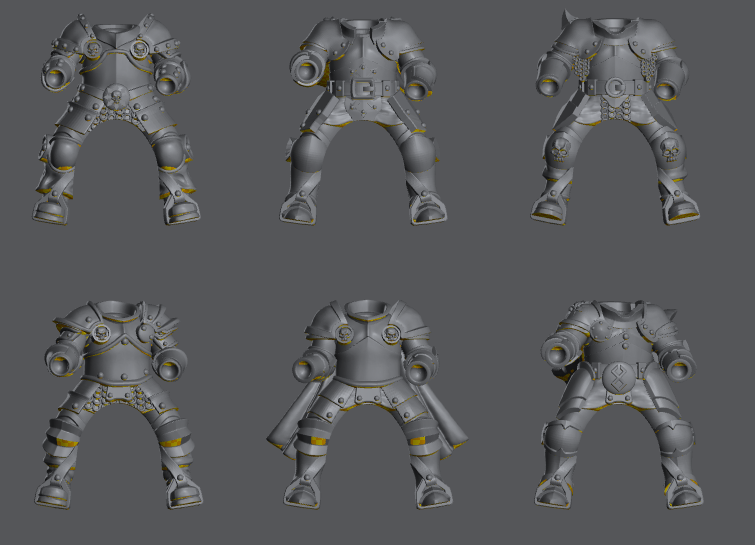 Dark Crusader Knights Squad Kit | Modular Chaos Cavalry | Blacksheep Industries - Blacksheep Industries