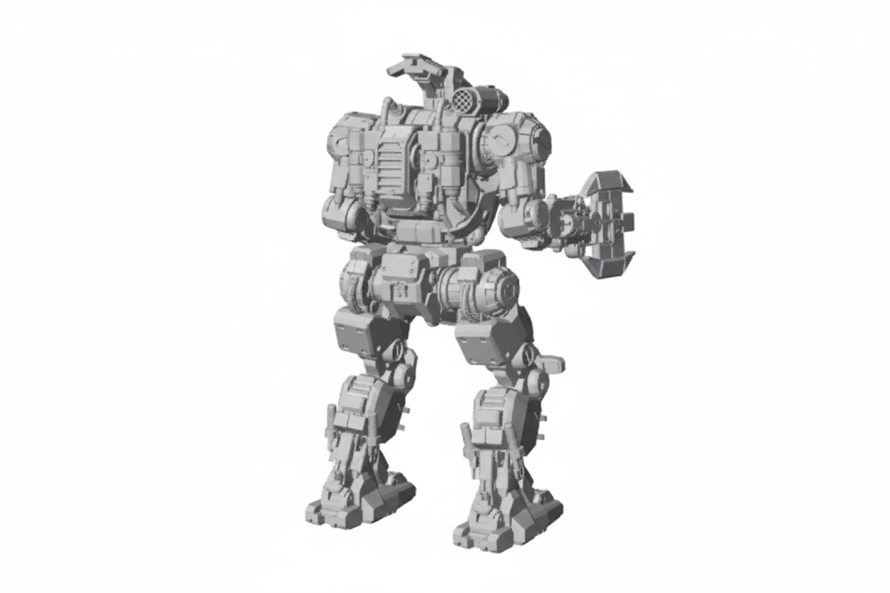 Axeman AXM-1N BattleTech Resin Miniature | Inner Sphere Heavy BattleMech | Blacksheep Industries