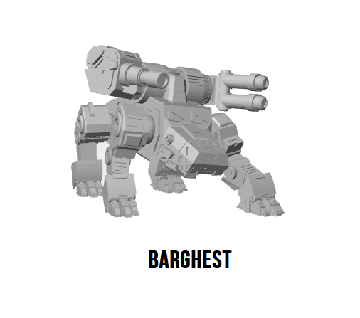 Barghest BGS-1T BattleMech 3D Render – Quad Mech for BattleTech

