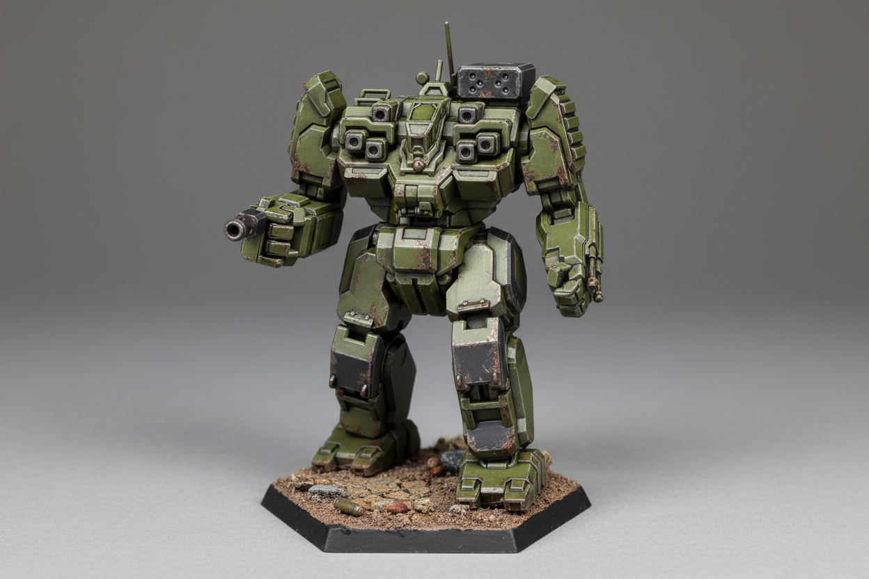 BattleMaster BLR-1GHE BattleTech Resin Miniature | Inner Sphere Assault BattleMech | Blacksheep Industries