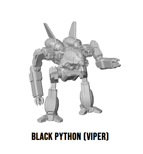 BKP-Prime Black Python (Viper) BattleTech Miniature