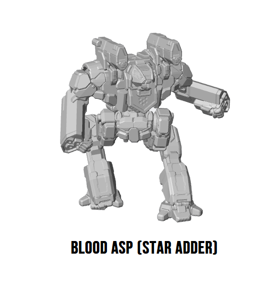 Blood Asp Prime (Star Adder) BattleTech Miniature - Blacksheep Industries