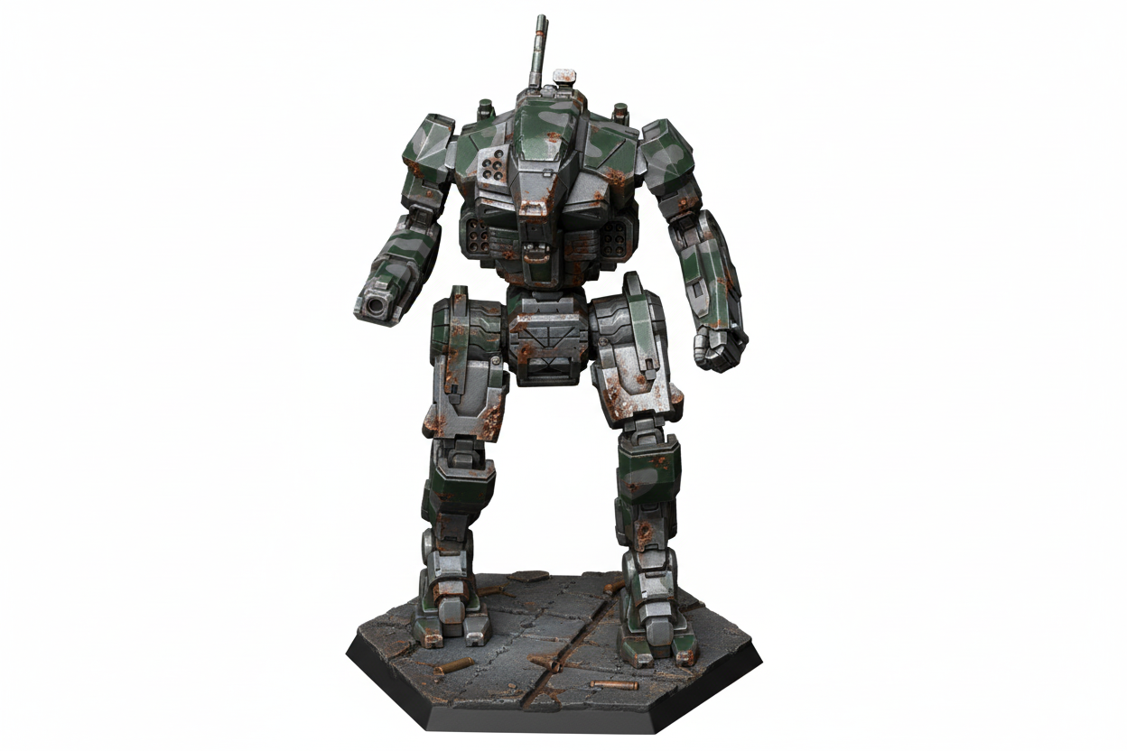Assassin ASN-21 BattleTech Resin Miniature | Inner Sphere Medium BattleMech | Blacksheep Industries