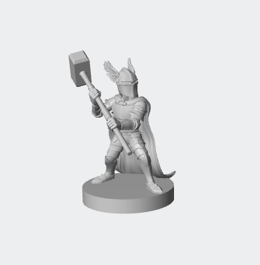 Gnome Male Paladin Miniature – Stalwart Defender for RPG Adventures