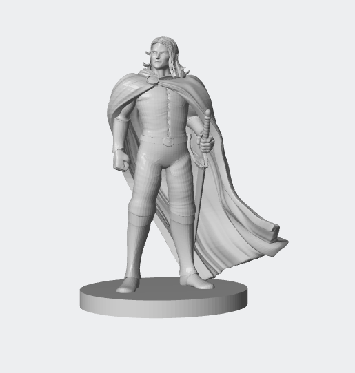 Human Male Paladin Miniature – Noble Protector for RPG Adventures