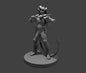 Tiefling Male Bard (Fiddle) – RPG Miniature for Dungeons & Dragons, Pathfinder, and Tabletop RPGs
