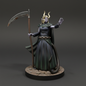 Tiefling Female Death Cleric (Scythe) – RPG Miniature for Dungeons & Dragons, Pathfinder, and Tabletop RPGs