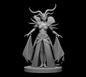 Tiefling Female Sorceress – RPG Miniature for Dungeons & Dragons, Pathfinder, and Tabletop RPGs