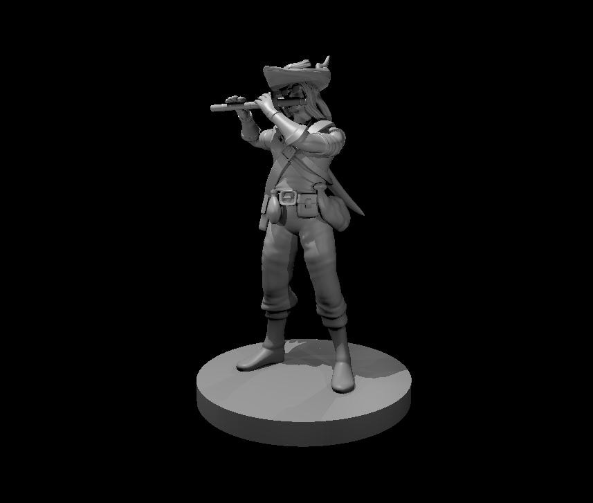 Human Male Bard with Flute - Blacksheep Industries Laser & Design